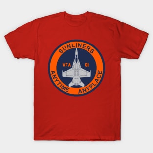 VFA-81 Sunliners - F/A-18 T-Shirt